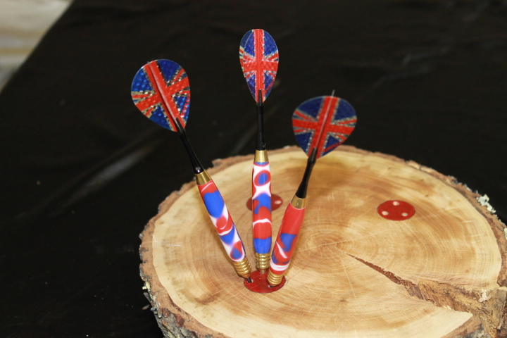 Patriotic Camo Acrylic Metal Tipped Dart Set