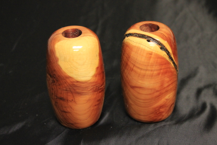 Cedar Wood All Natural Stick Style Candle Stick Holders