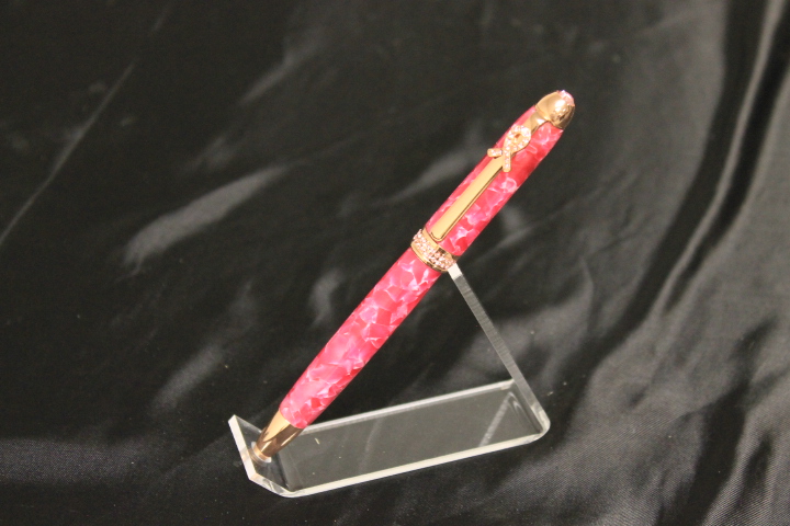 Pink And White Acrylic Breast Cancer Awareness Pen