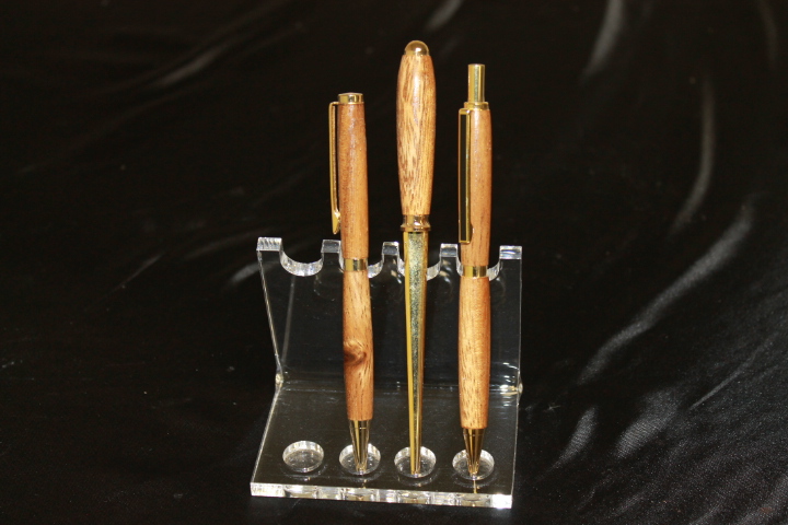 Koko Wood Slimline Pen, Pencil And Letter Opener Set