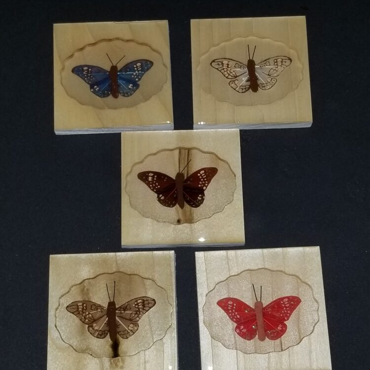 Medium Butterfly Coaster Set